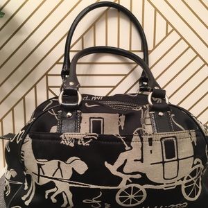 Black Coach Horse and Carriage signature purse